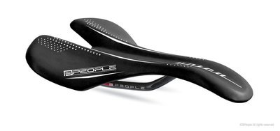 Unica - Ultra light gorgeous leather racing saddle with carbon fiber frame - 138 Grams