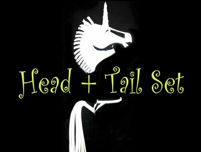 Unicorn Costume, Mask & Tail Set : Handmade Unicorn Costume, Mask & Tail Set : Handmade
