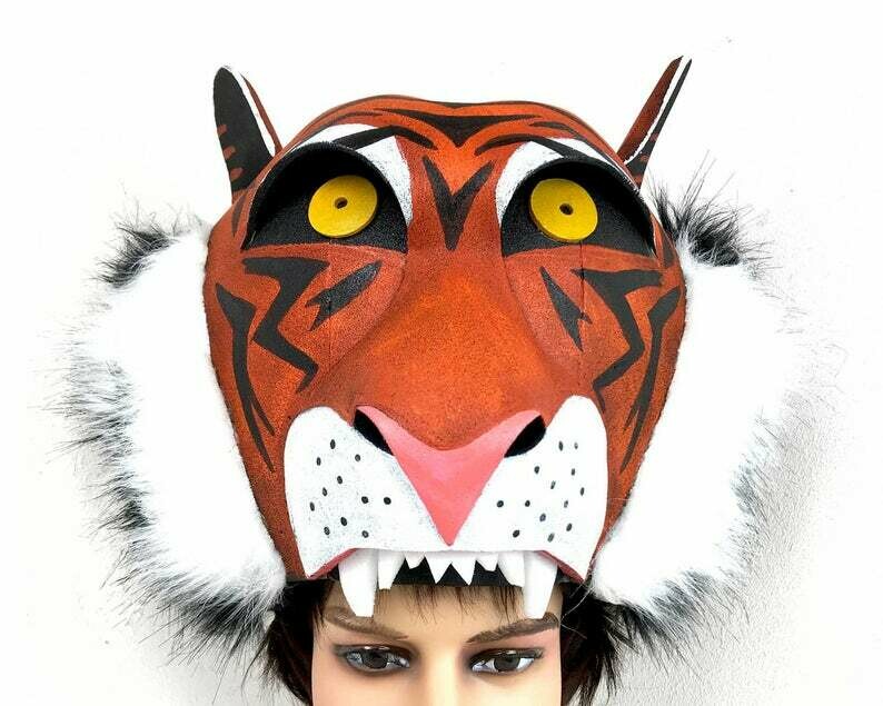 Tiger Mask Shere Khan Head : Handmade