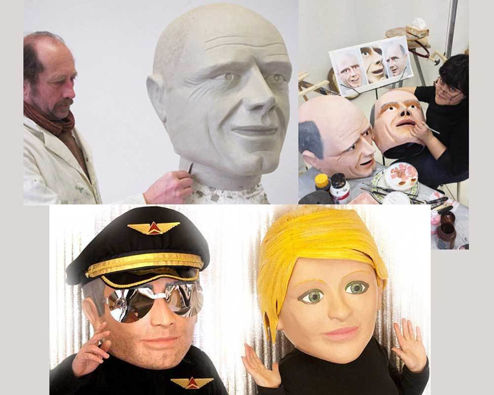 Big Head Masks : Handmade Big Head Masks : Handmade