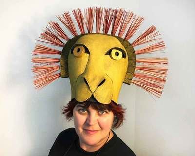 Lion King musical Mufasa hat hand made by Tentacle Studio