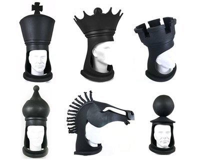 Human Chess Hats : available separately, Handmade Human Chess Hats : available separately, Handmade