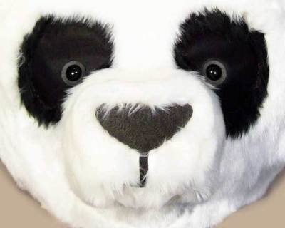 Panda head hand made by Tentacle Studio. In stock now.