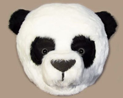 Panda Head Mask : Handmade Panda Head Mask : Handmade