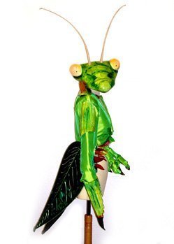 Praying mantis insect bug hat and costume hand made by Tentacle Studio