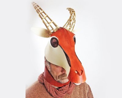 gazelle mask handmade by Tentacle Studio