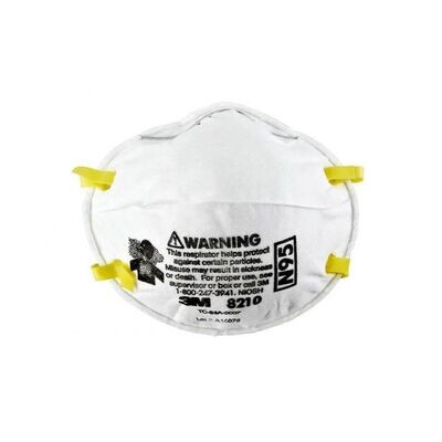 3M™ PVPP ~  Particulate Respirator 8210, N95 160 EA/Case