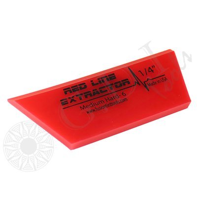 GT2114A – 5″ Red Line Extractor 1/4″ Thick Single Bevel Cropped Squeegee Blade