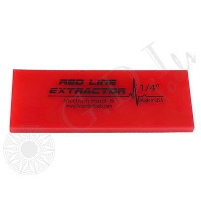 GT2114B – 5″ Red Line Extractor 1/4″ Thick No Bevel Squeegee Blade