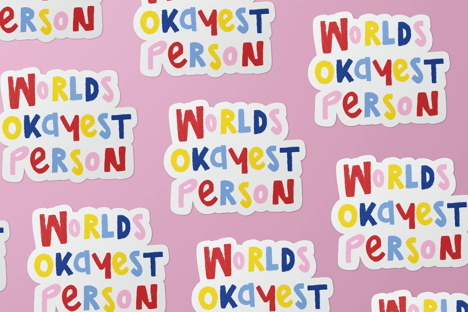 worlds okayest person | sticker