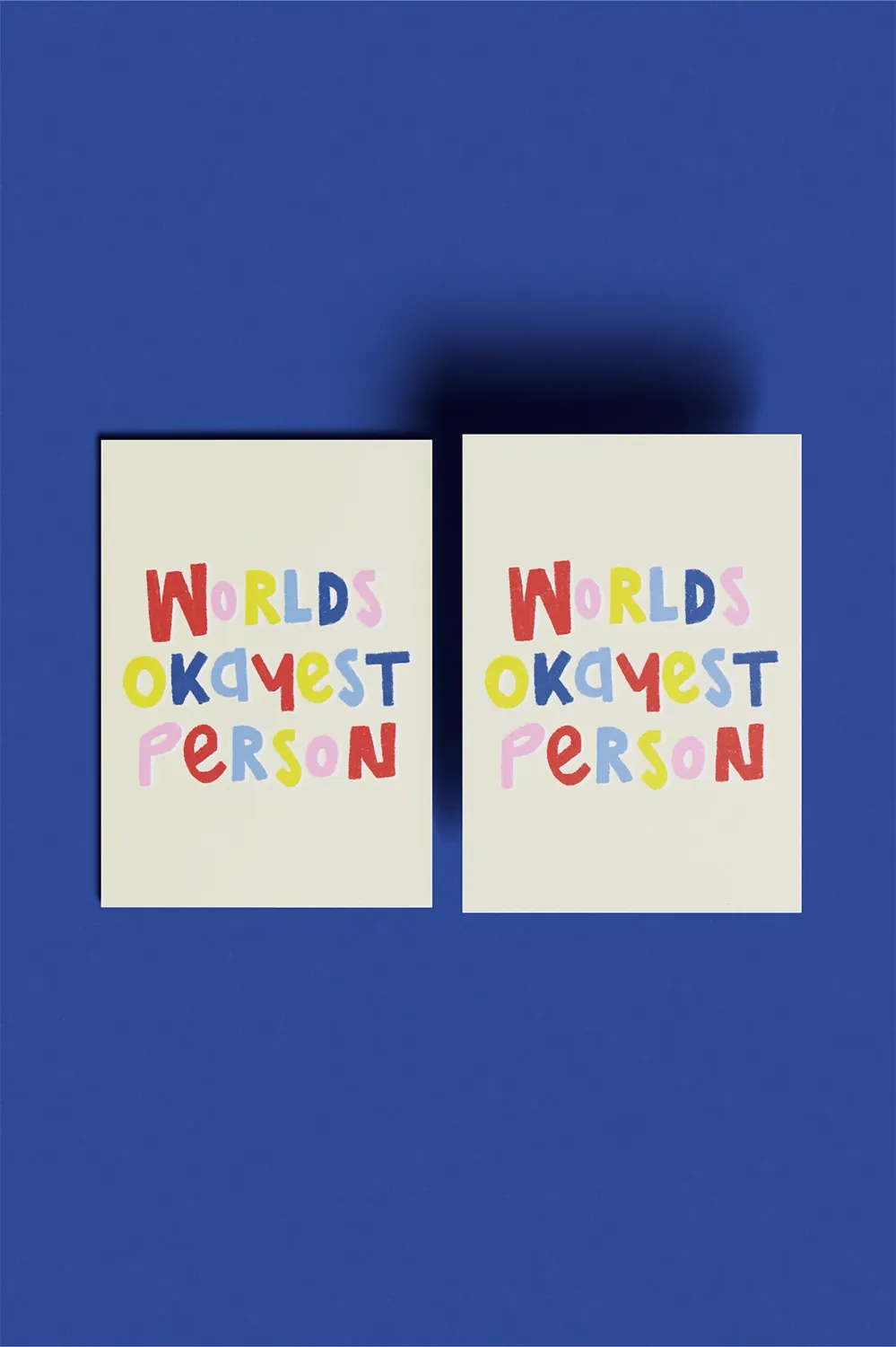 worlds okayest person | postkarte