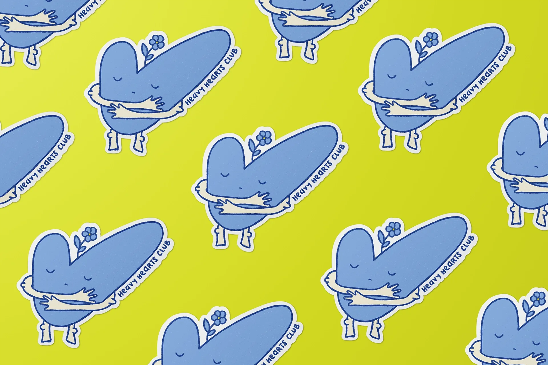 heavy hearts club | sticker
