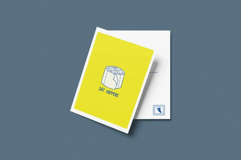 Shit happens | postkarte