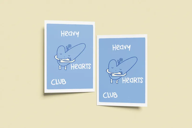 heavy hearts club | postkarte