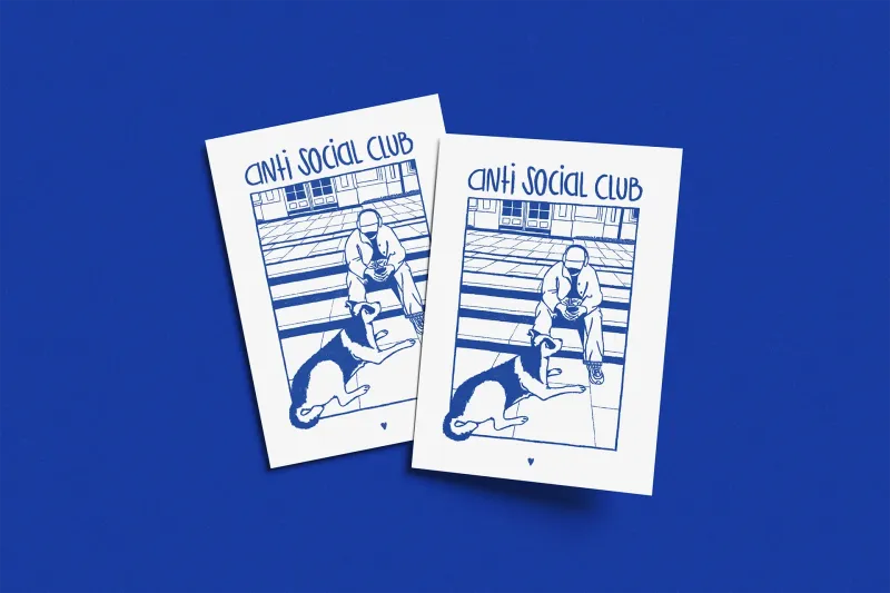 anti social club | postkarte