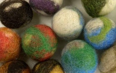 Felted Jingle-Ball Cat Toys