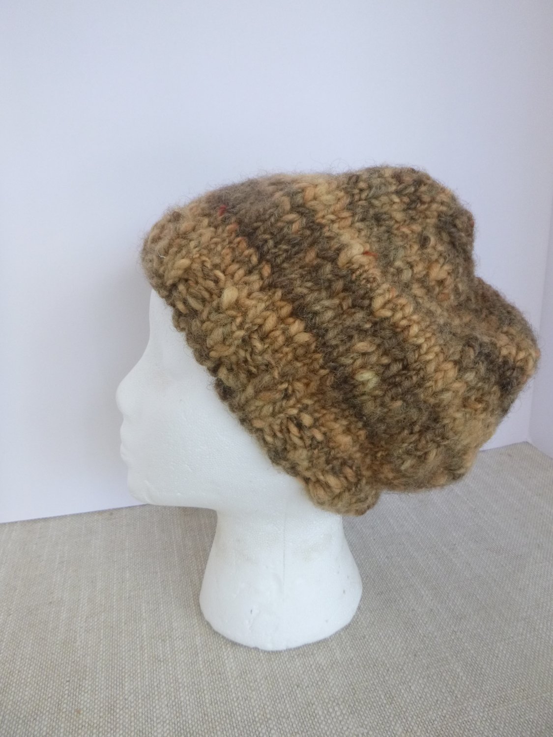 Naturally Dyed Hand-Knit Hat