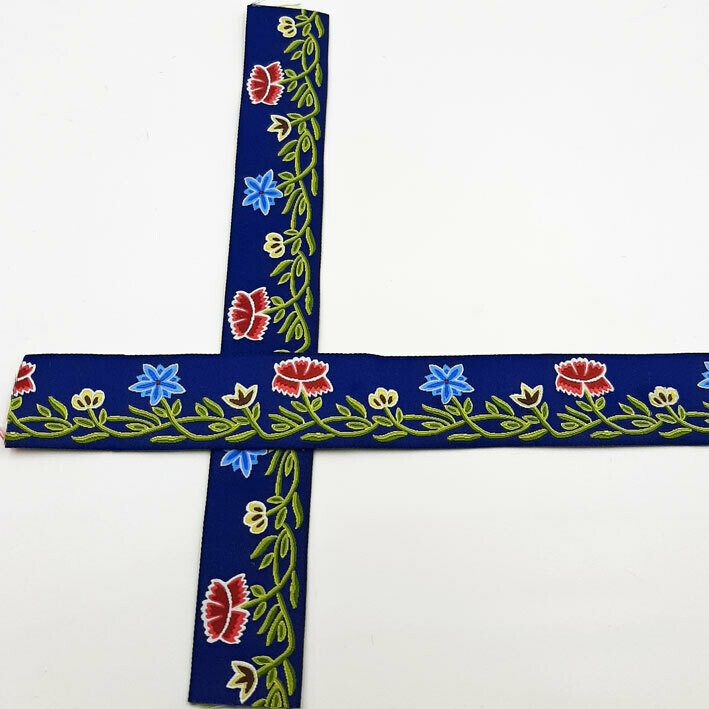 (SALG) - rester - bunadsbånd, Forpakning: 5 meter (minimum 20 x 25 cm.), Båndtype: 9098