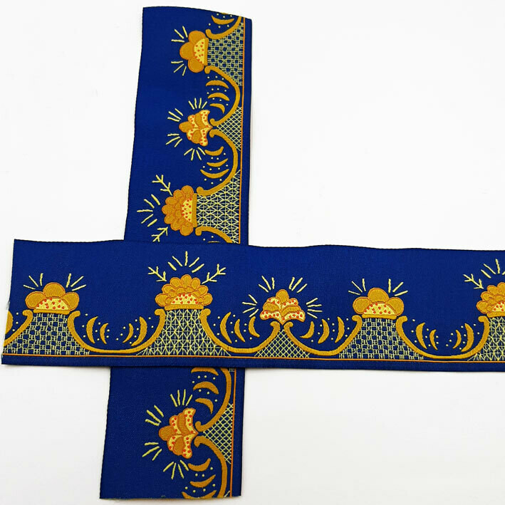 Pyntebånd - 9093 (Romerike, blå,  40 mm)