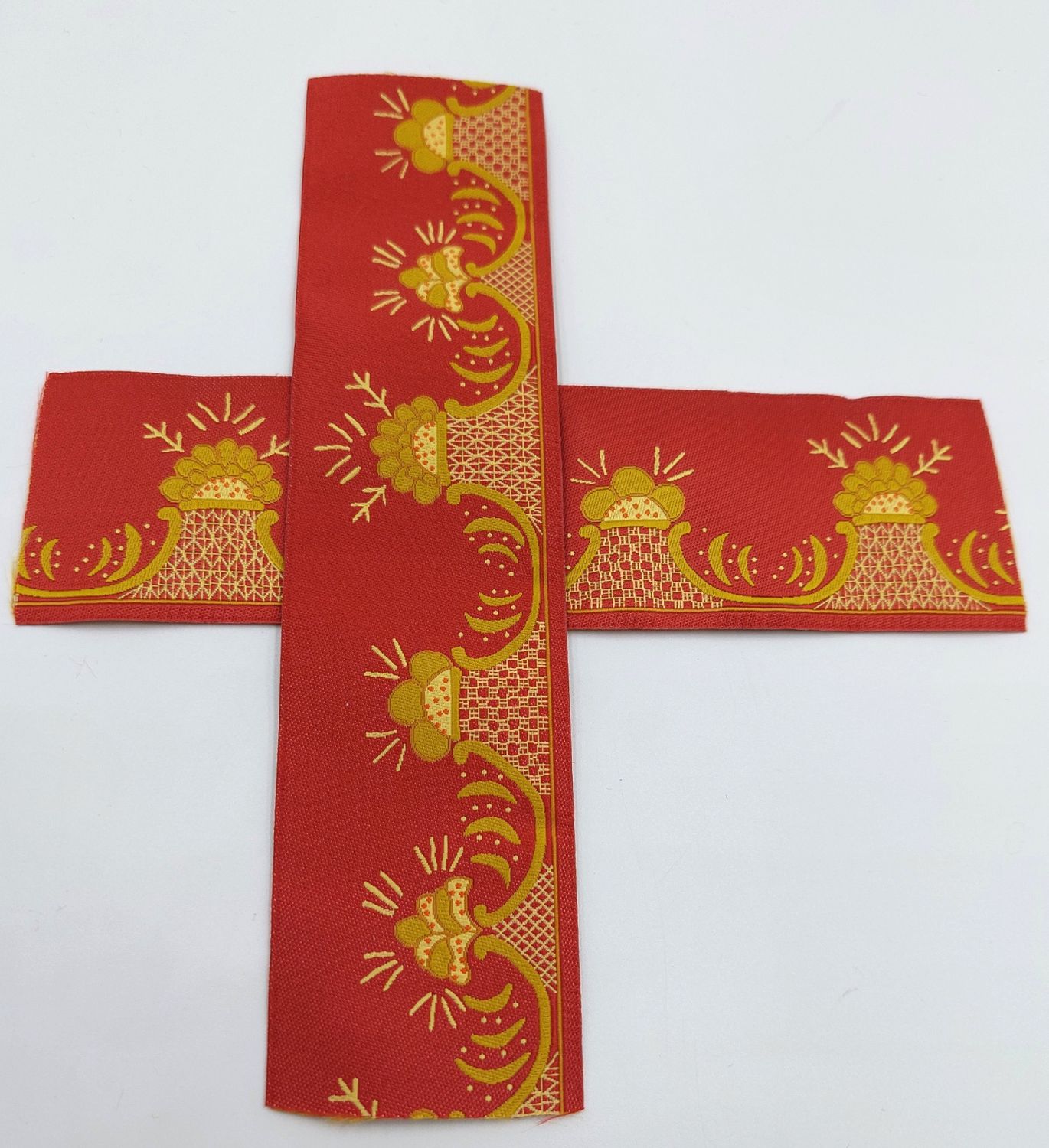 Pyntebånd - 9152 (Romerike, rød,  40 mm)