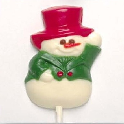Chocolate Lollipops - Pollylops® - Snowman with Hat