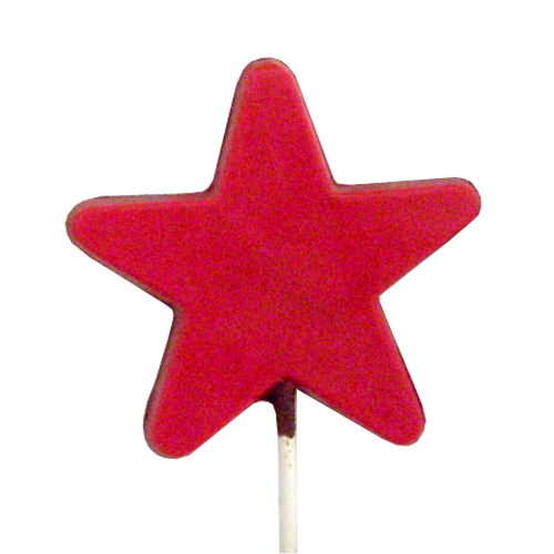 Chocolate Lollipops - Pollylops® - Star - Flat