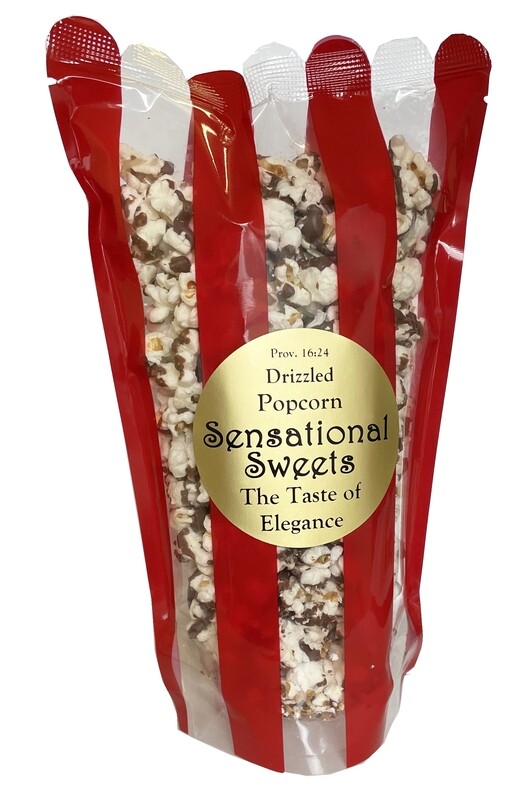 Gourmet Chocolate Drizzled Popcorn (3 oz. Bag)