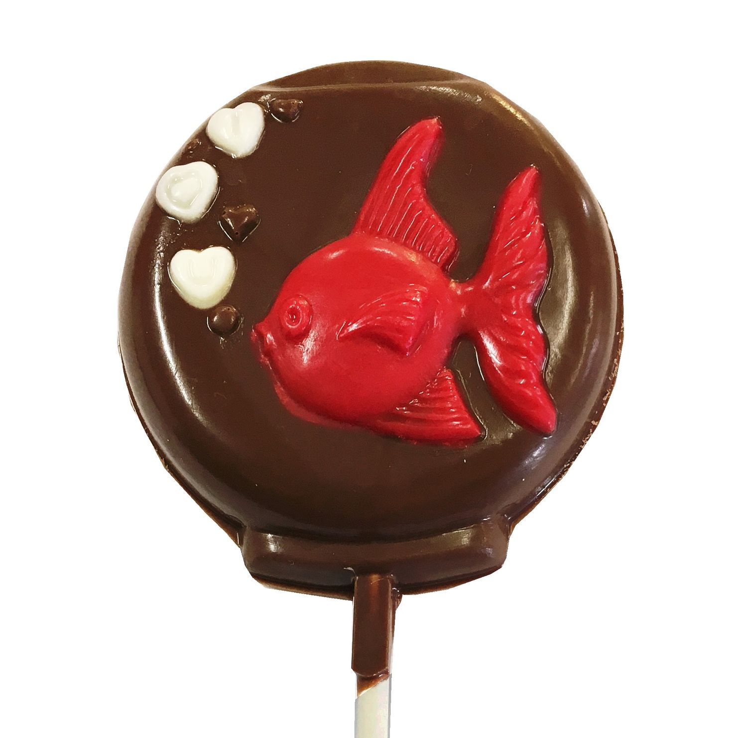 Chocolate Lollipops - Pollylops® - Goldfish I Love You
