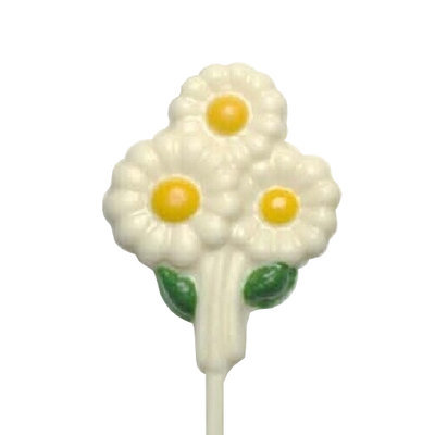 Chocolate Lollipops (Pollylops® White Daisies)