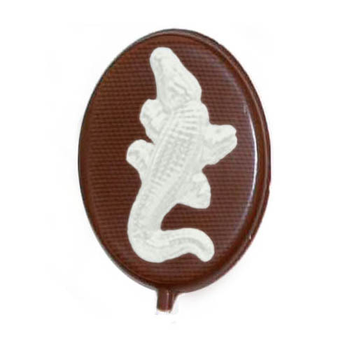 Alligator on disk White