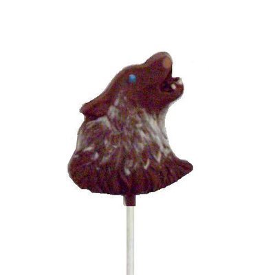 Chocolate Lollipops - Pollylops® - Wolf Head