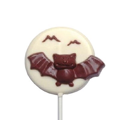 Chocolate Lollipops - Pollylops® - Bat on Disc(Moon)