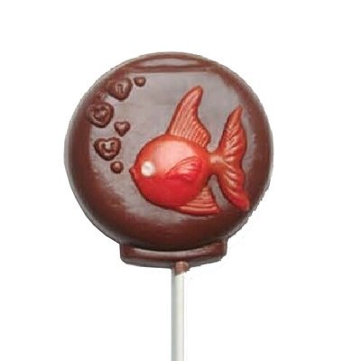 Chocolate Lollipops - Pollylops® - Goldfish I Love You