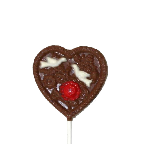 Heart with Dove and Rose