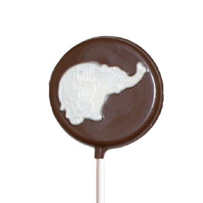 Chocolate Lollipops - Pollylops® - Elephant on disk (GOP)