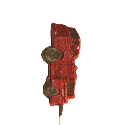 Chocolate Lollipops - Pollylops® - Fire Truck