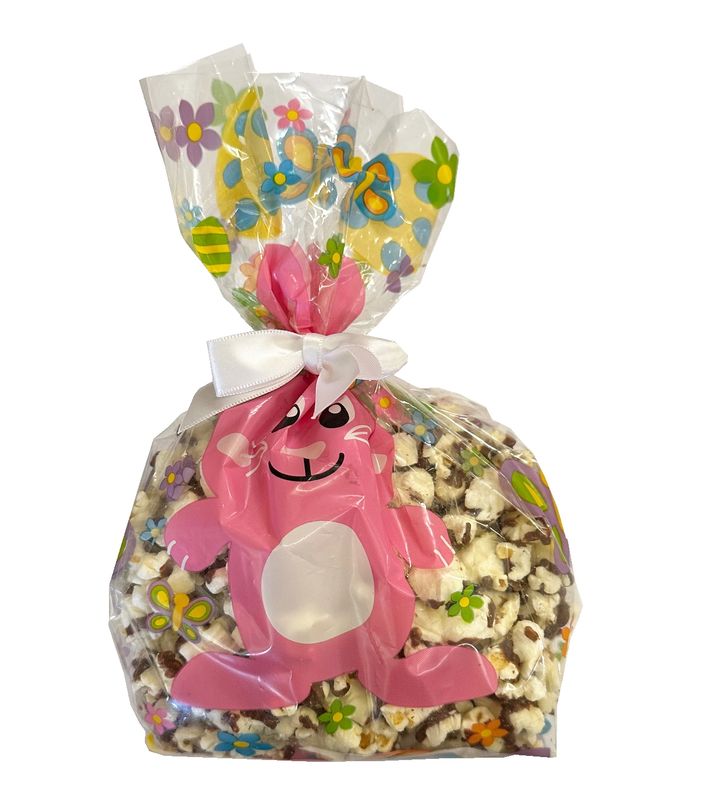 Gourmet Chocolate Drizzled Popcorn (3 oz. Bunny Bag)