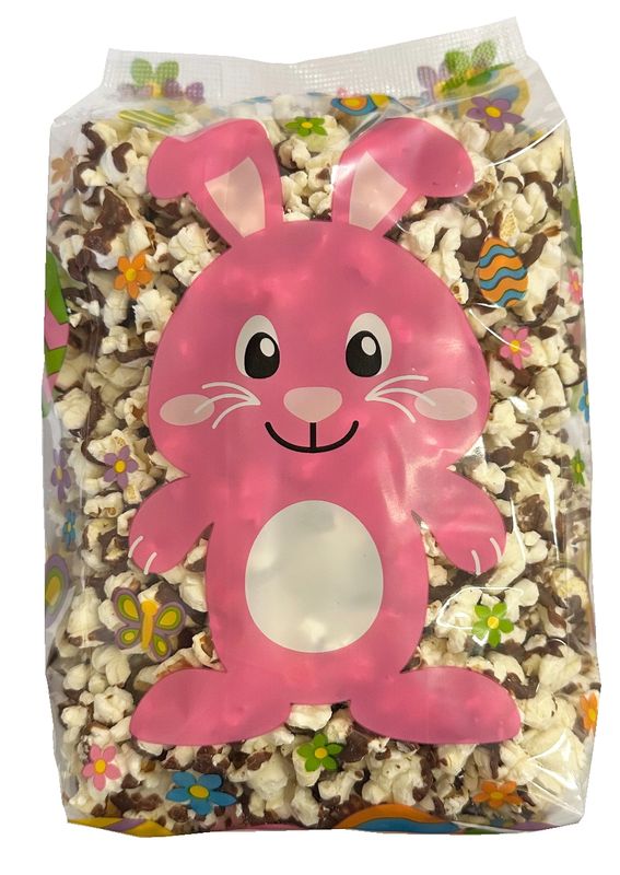 Gourmet Chocolate Drizzled Popcorn (1/2 lb. Bunny Bag)