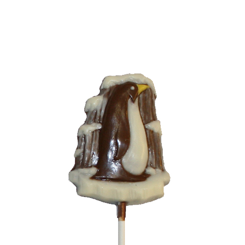 Chocolate Lollipops - Pollylops® - Penguin on Ice