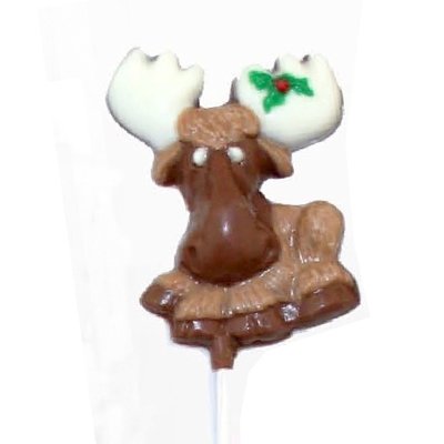 Chocolate Lollipops - Pollylops® - Christmas Moose