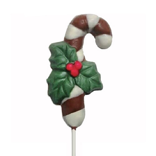 Chocolate Lollipops - Pollylops® - Candy Cane