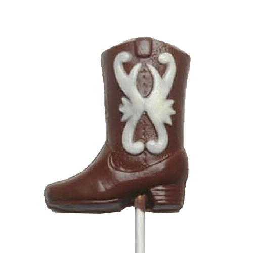 Chocolate Lollipops - Pollylops® - Cowboy Boot - painted