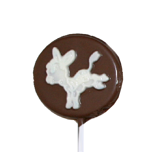 Chocolate Lollipops - Pollylops® - Donkey Disc (Democrat)