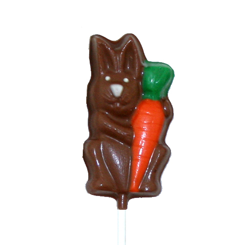 Chocolate Lollipops - Pollylops® - Carrot with Bunny