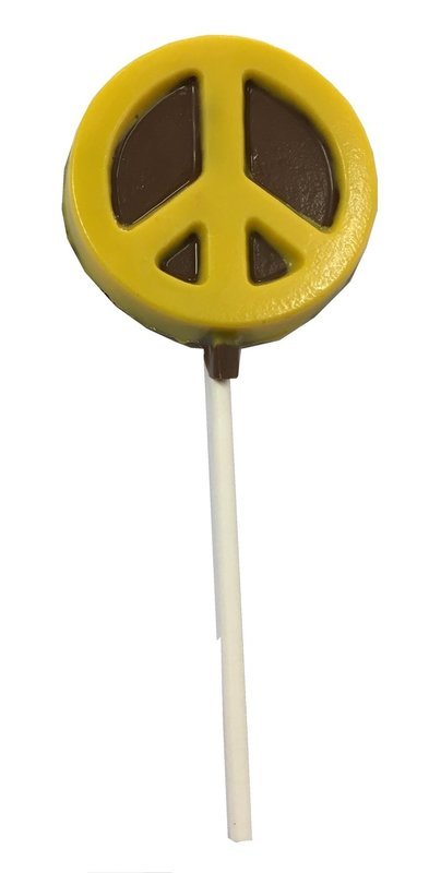 Chocolate Lollipops-Pollylops®-Peace Sign