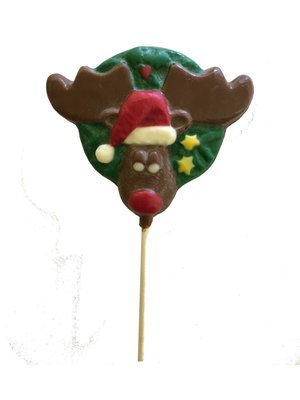 Chocolate Lollipops-Pollylops­®-Wreath with Moose