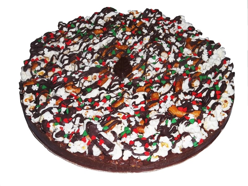 Gourmet Dark Mint Chocolate Pizza with Pizazz™ 10" (Shown with Deco)