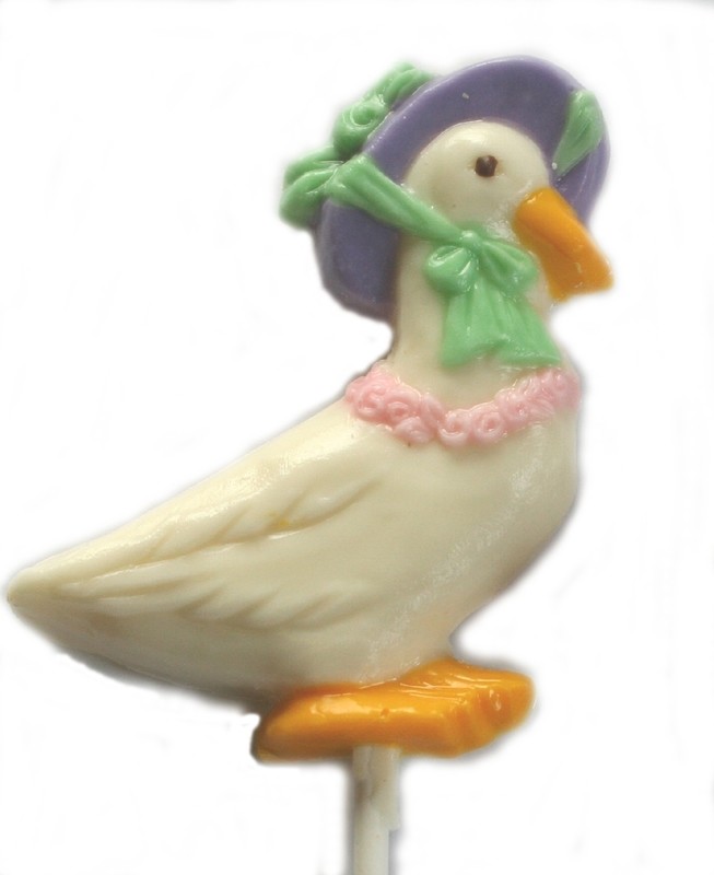 Chocolate Lollipops - Pollylops® - Goose with Bonnet