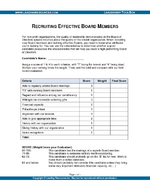 Recruiting Effective Non-Profit Board Members