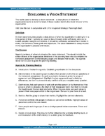 How to Write a Vision Statement